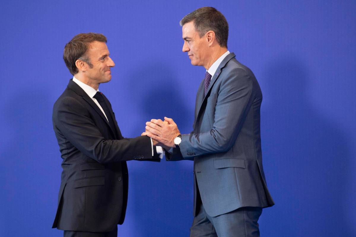 El presidente de Francia, Macron, y el presidente de España, Sánchez