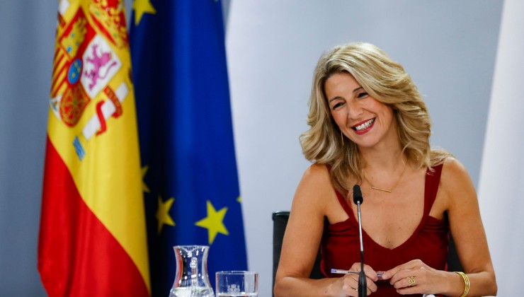 La vicepresidenta de España Yolanda Díaz