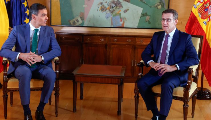 Pedro Sánchez y Feijóo, Gobierno de España