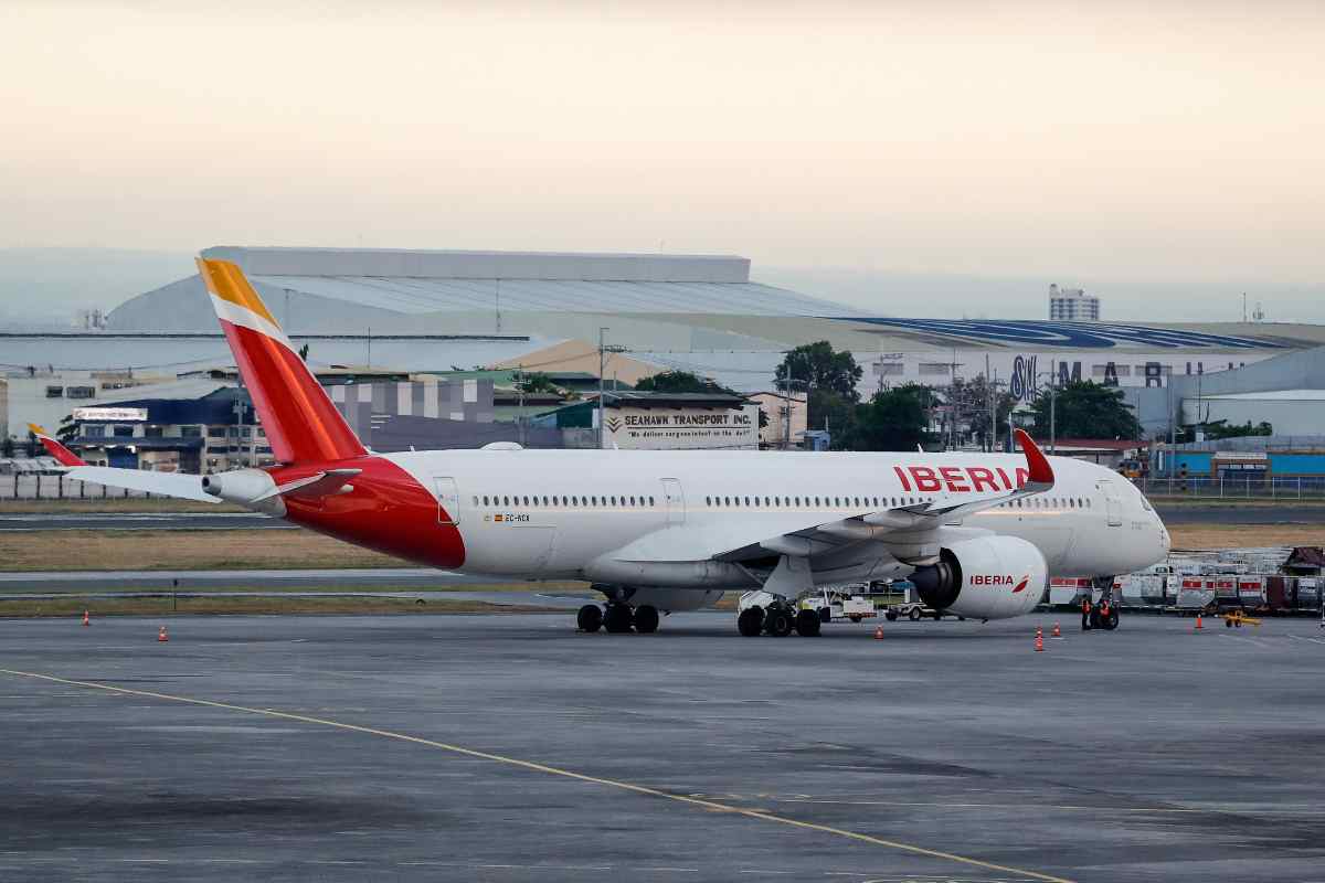 Un avión de la compañía Iberia