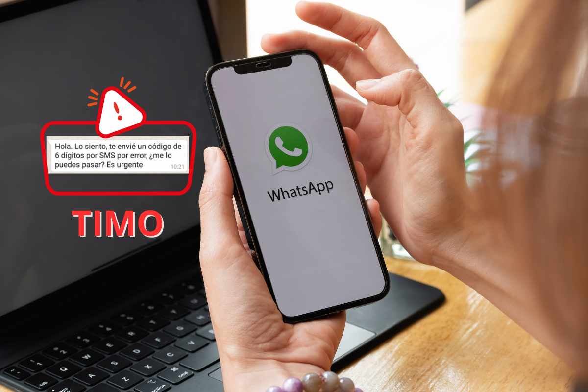 mensaje WhatsApp estafa código