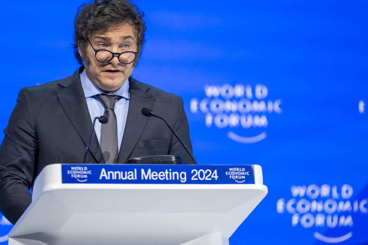 Javier Milei, protagonista en Davos