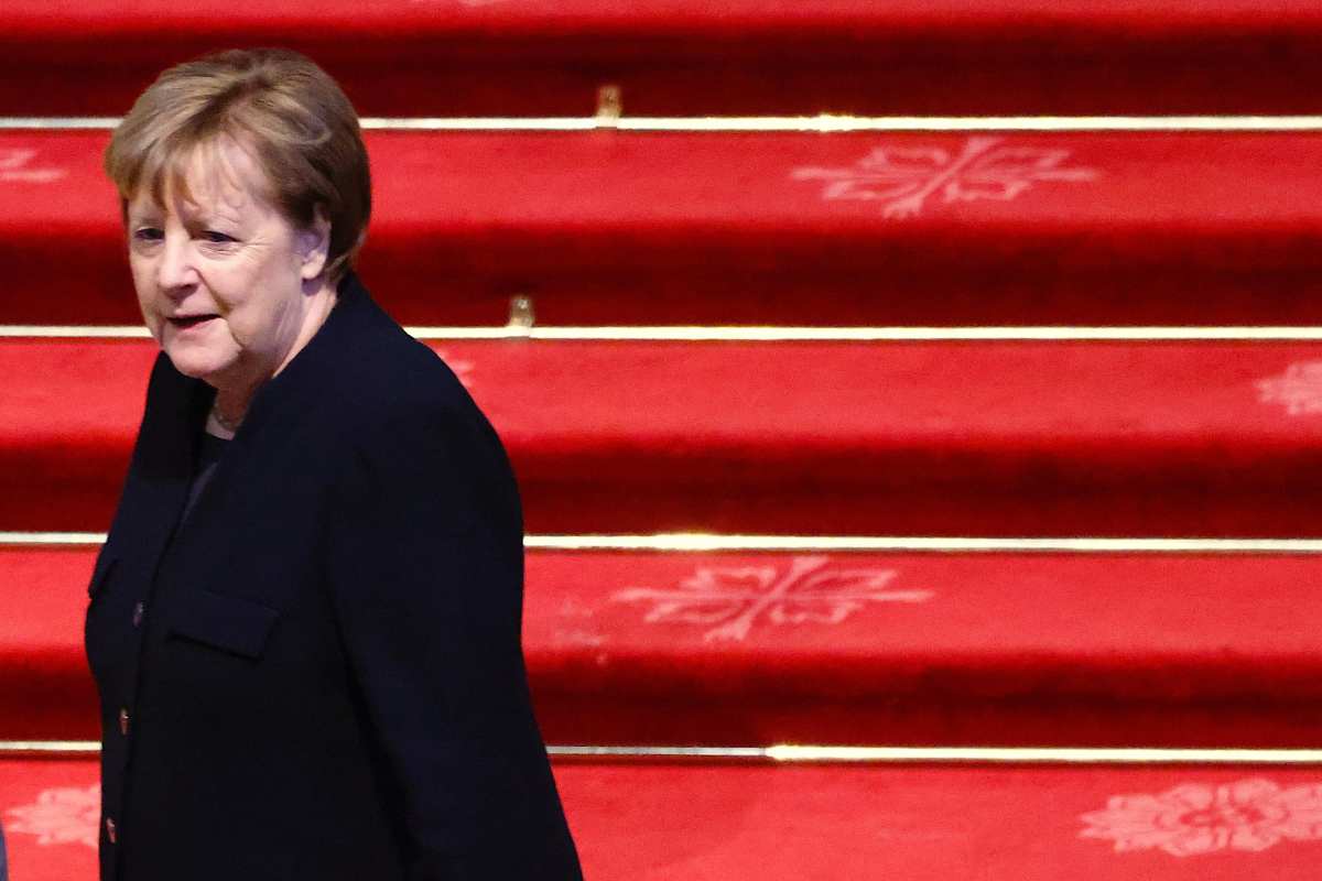 Angela Merkel, en una gala de las últimas navidades.